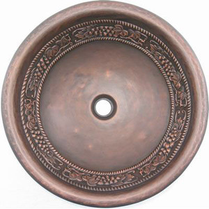 Медная раковина Bronze de Luxe 42х15/36,8х15